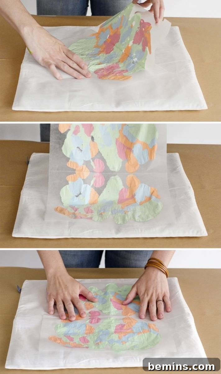 Inkblot Pillow Creations 8 Step 4: Transfer the Ink Blot Design