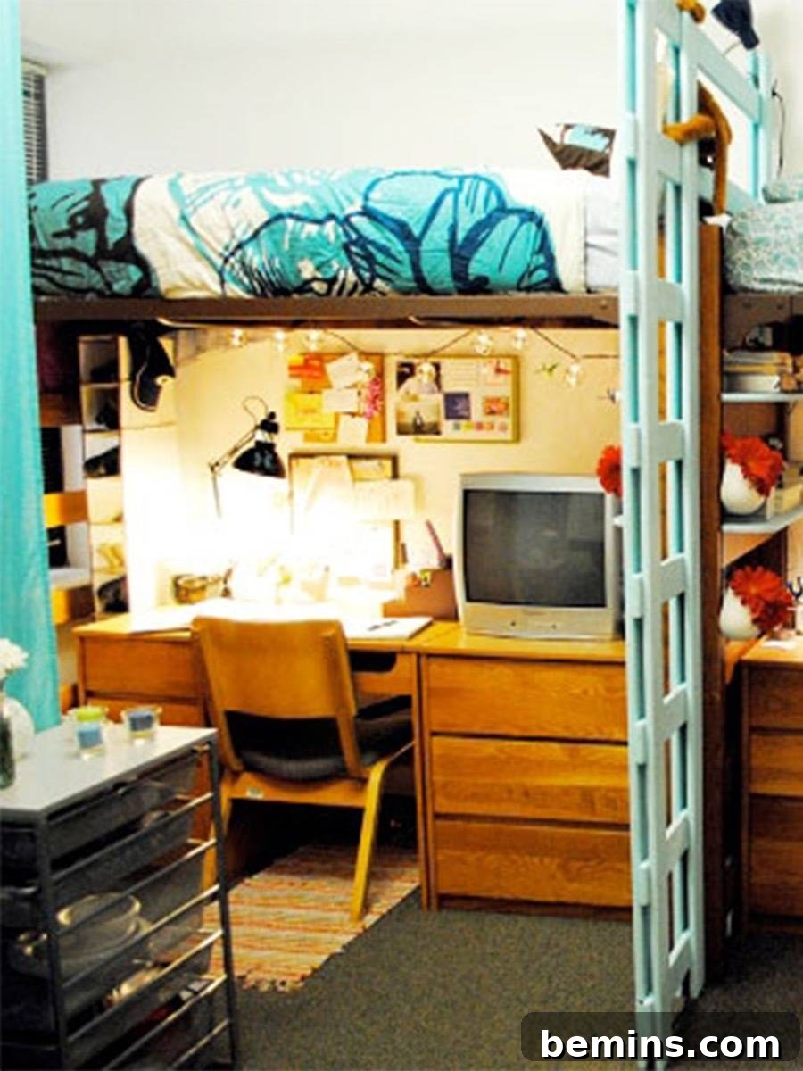 After: Room having a wooden table and chair with a television on top of it