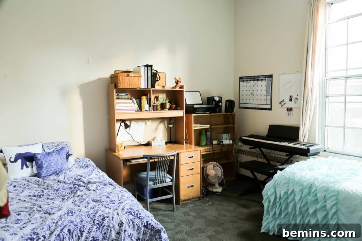 Cute Dorm Room Before: Untouched and Ready for a Makeover