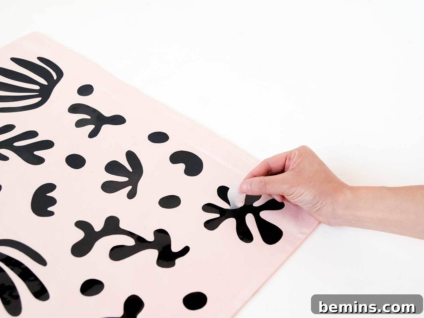 Step 6: Peel off the backing to reveal the finished design