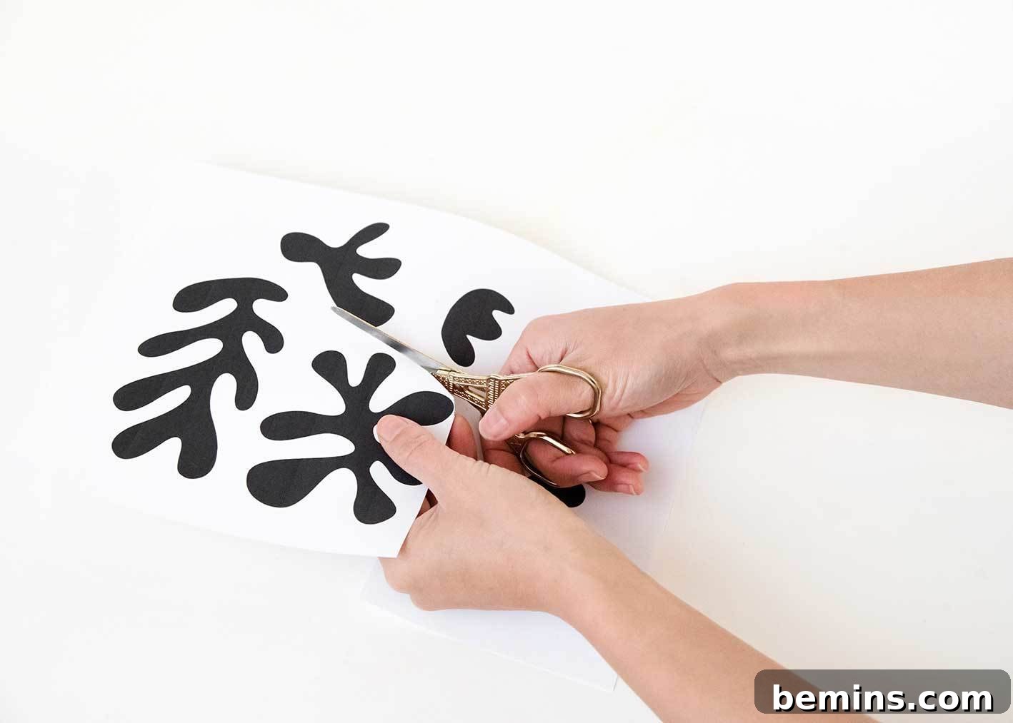 Step 1: Print and cut out the leaf template