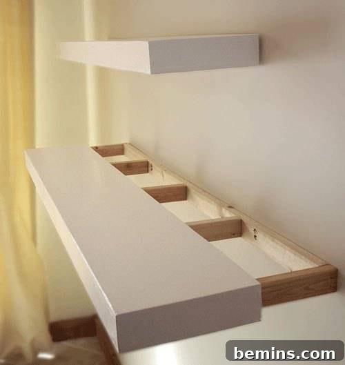 7 Unique DIY Floating Shelf Ideas 4 Young House Love Chunky Floating Shelves