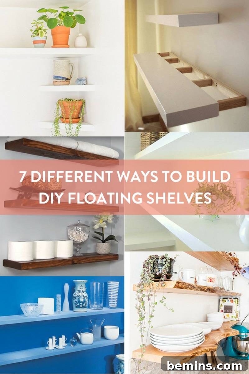 7 Unique DIY Floating Shelf Ideas 10 7 Ways to Build Floating Shelves and Corner Floating Shelves