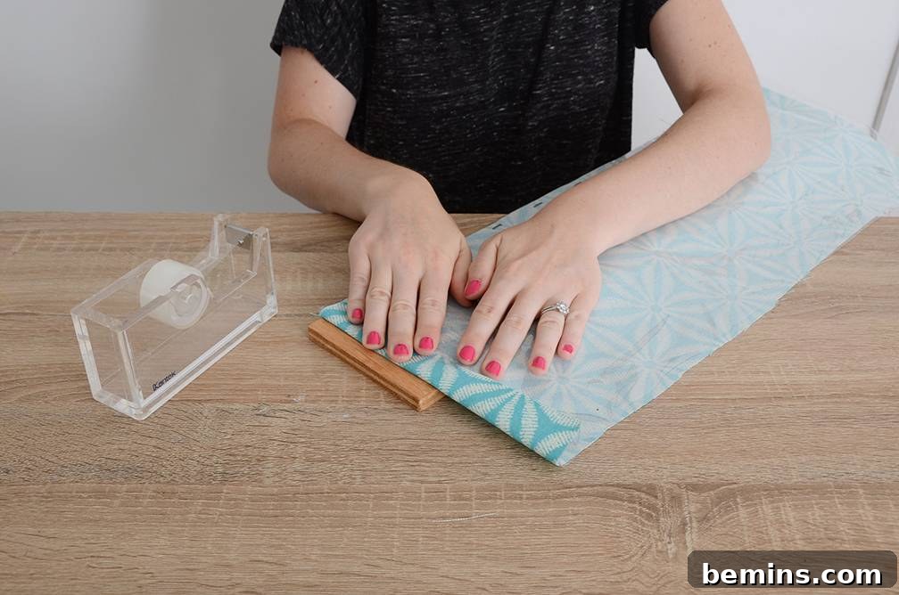Craft Your Pup's Outdoor Oasis 9 Folding fabric edges for dog bed