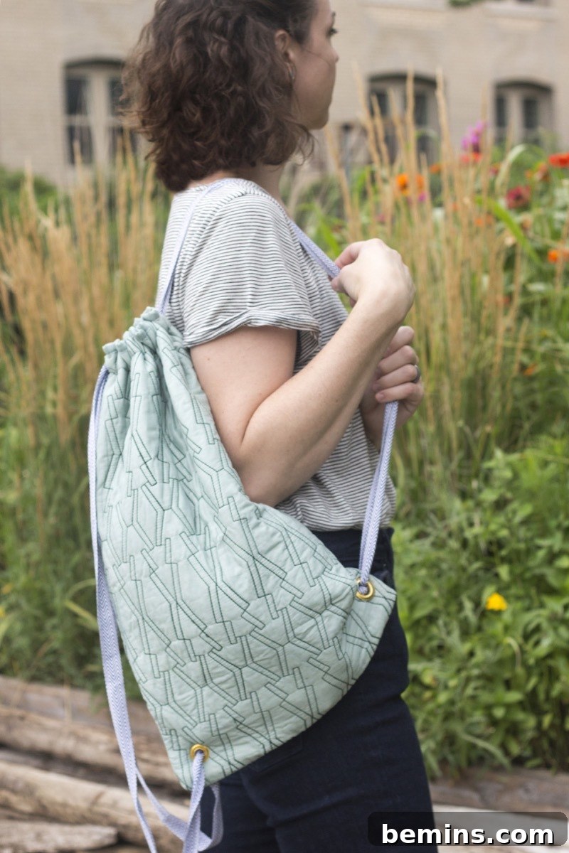 From Pillow to Pack: Crafting a Drawstring Backpack 2 DIY Pillowcase Backpack Transformation