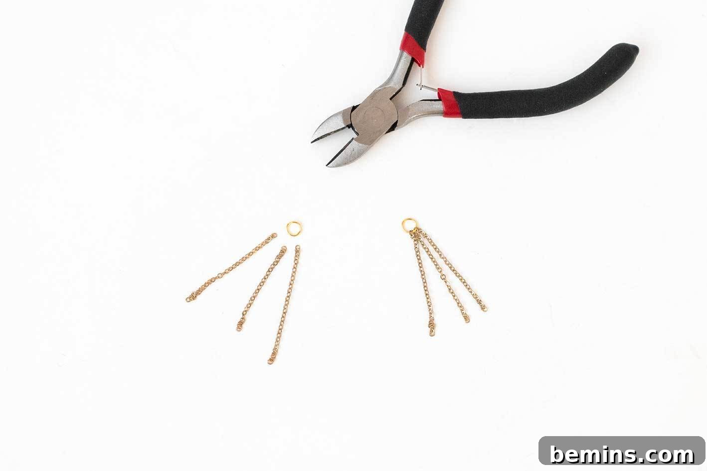 Step 5 - Creating chain tassels