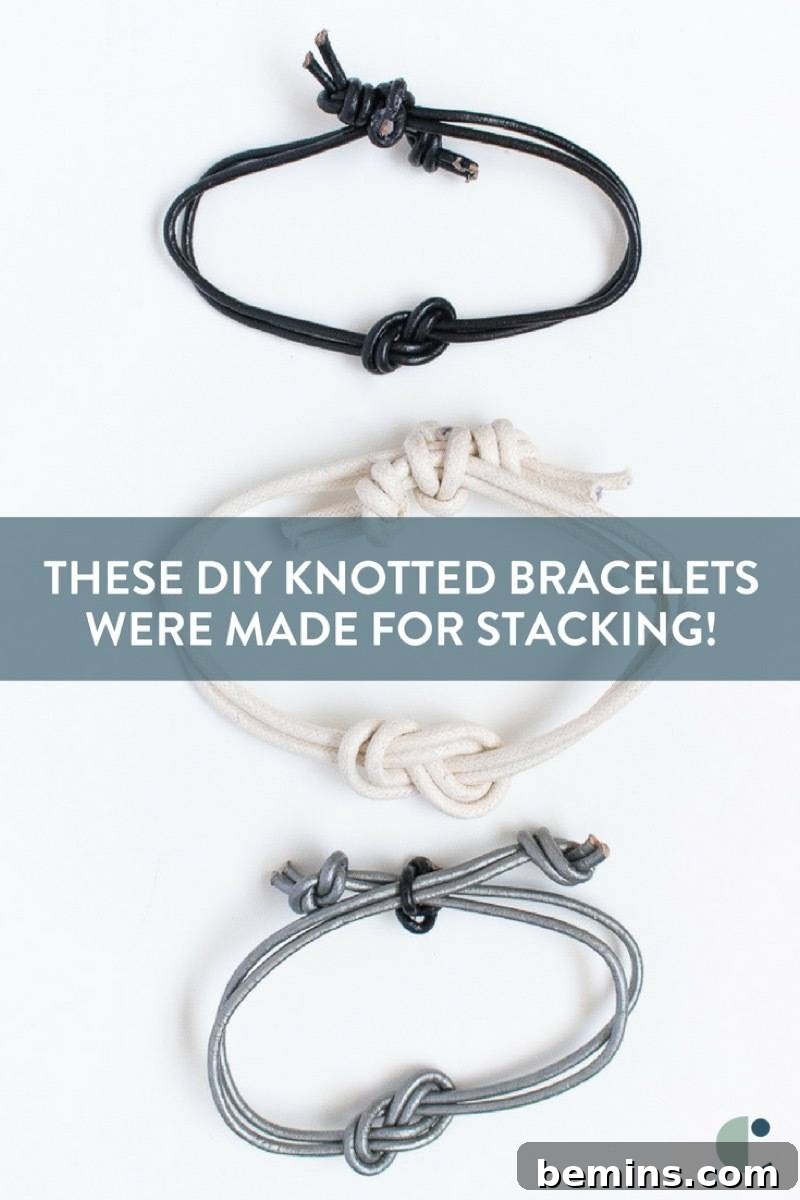 Simple stacking bracelets