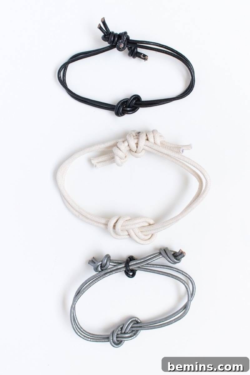 Simple Knotted Bracelets: Quick and Easy DIY Fashion
