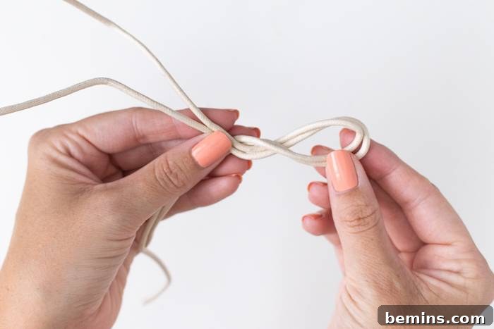 Step 2a: Forming the Infinity Symbol