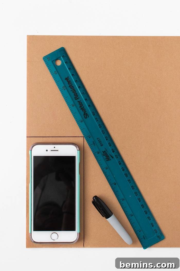 Acrylic phone stand | Step 1