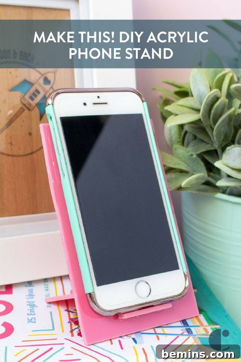 DIY Acrylic Phone Stand