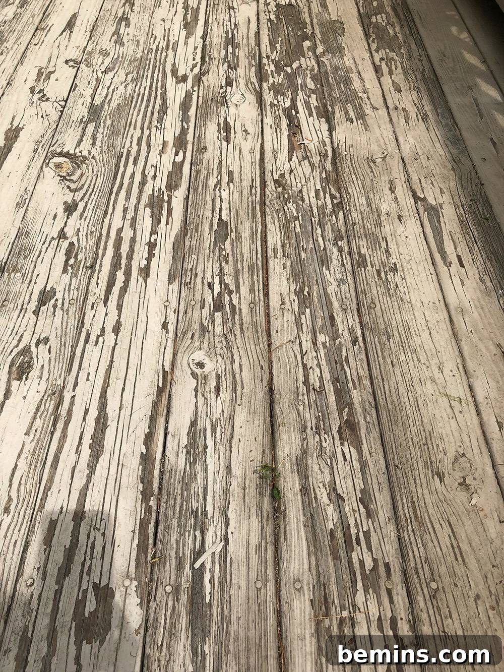 The Ultimate Deck Stripper Showdown 3 Paint in need of refinishing