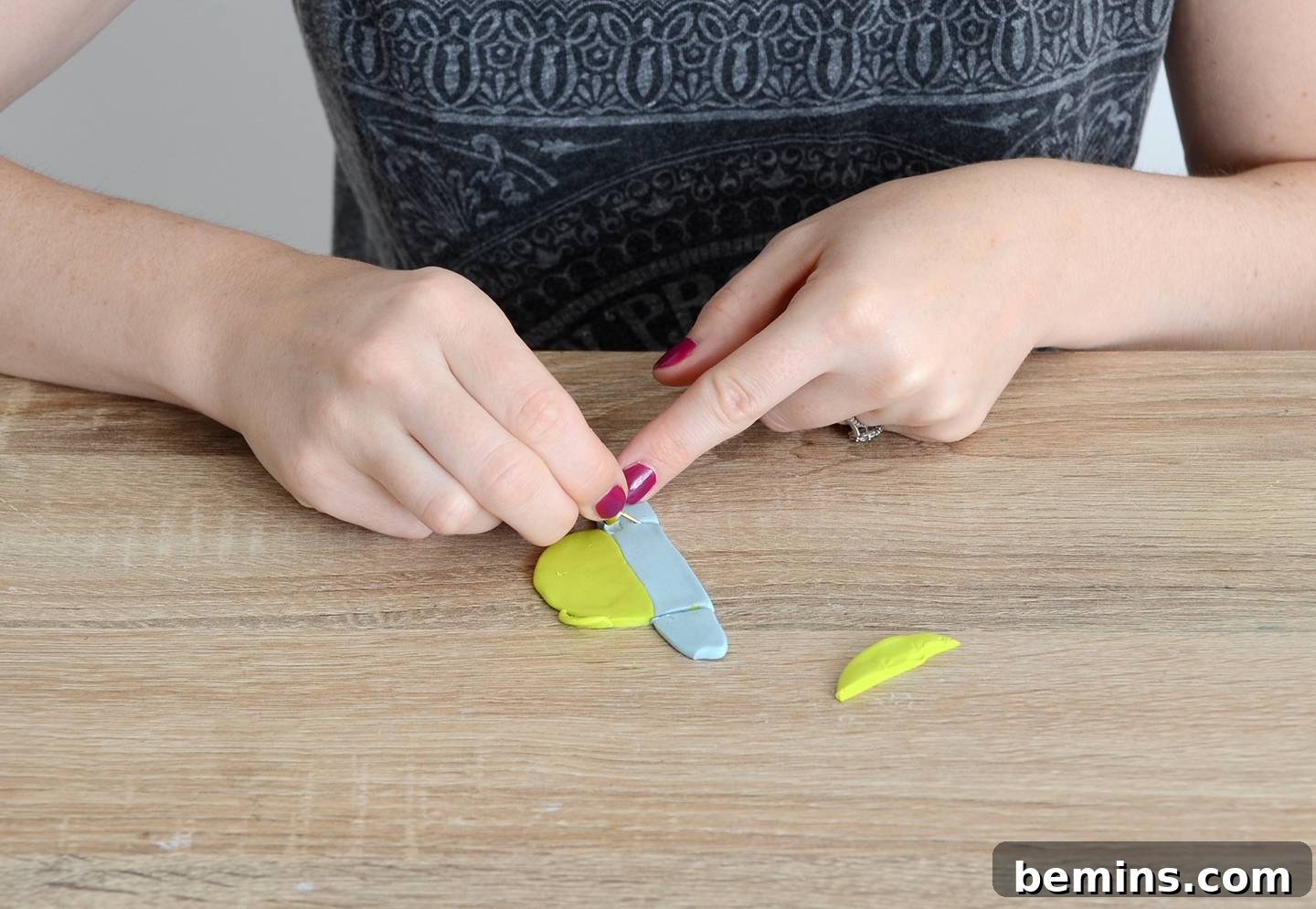 Create a One of a Kind Clay Pendant Tassel Necklace 7 Step 4: Trimming and smoothing the edges of the clay pendant