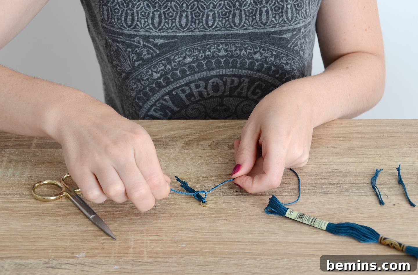 Create a One of a Kind Clay Pendant Tassel Necklace 9 Step 6: Detailed guide on making uniform tassels for the necklace