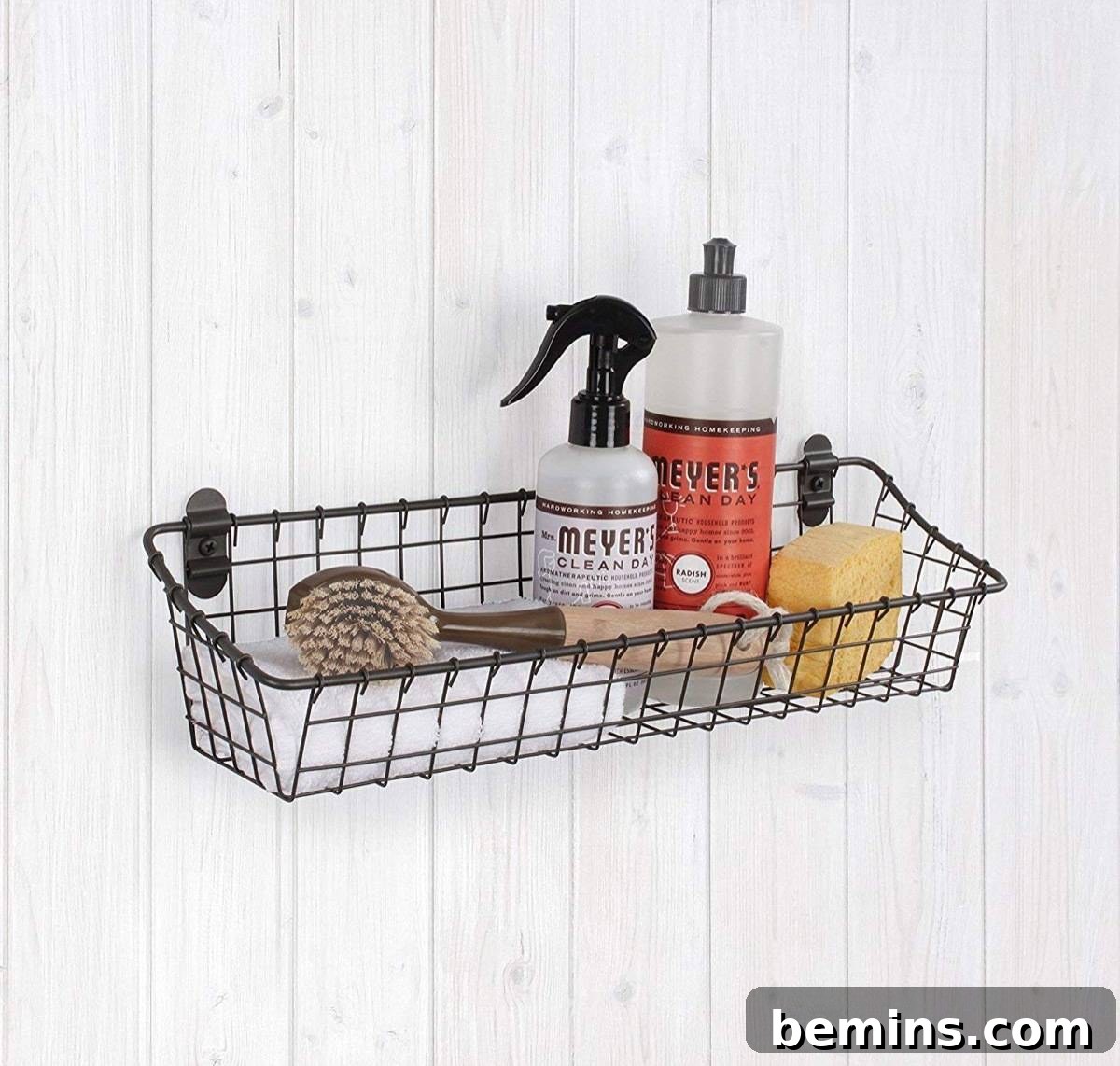 23 Budget-Friendly Organization Finds for a Clutter-Free Life 21 Wall-mounted wire basket