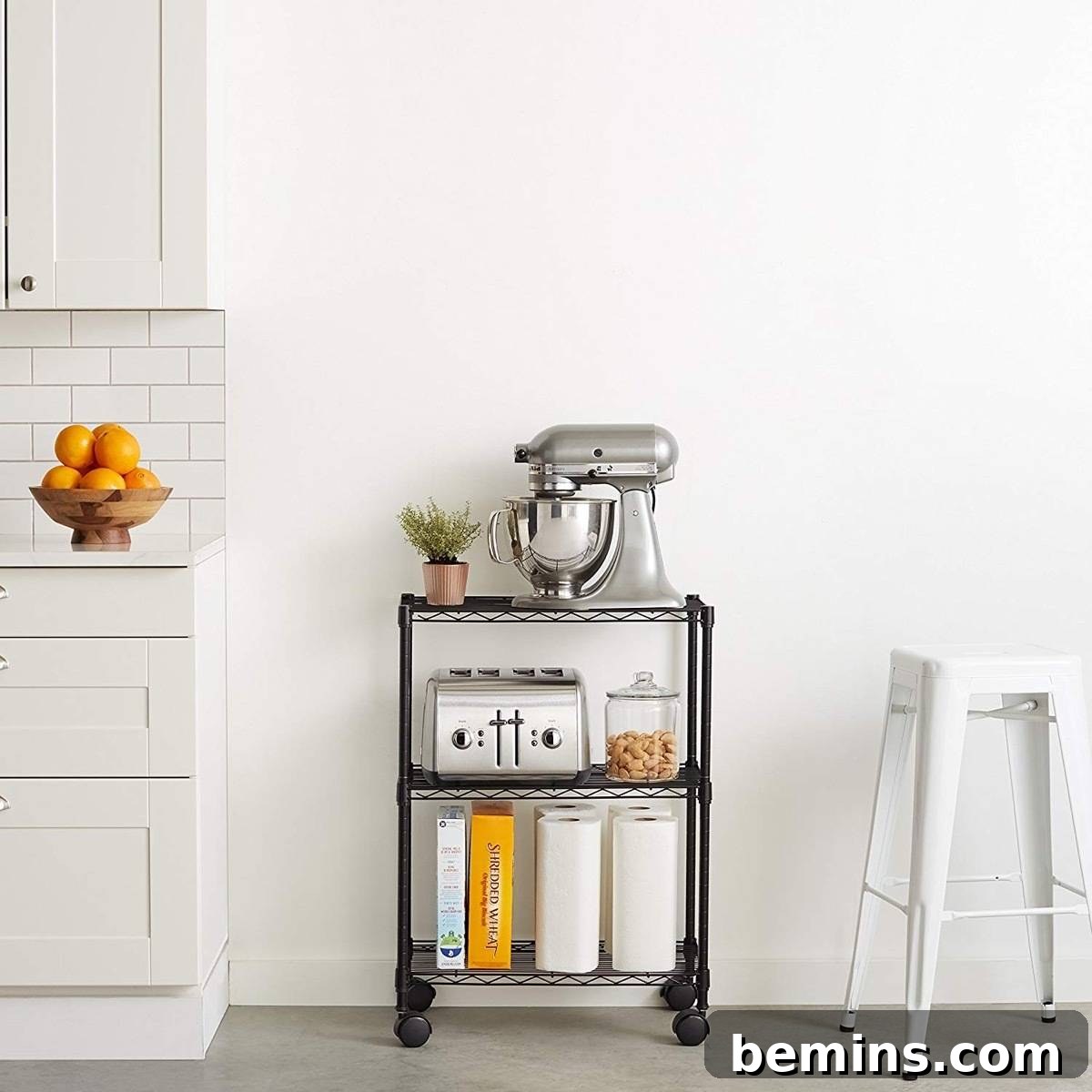23 Budget-Friendly Organization Finds for a Clutter-Free Life 25 Wire shelf on wheels