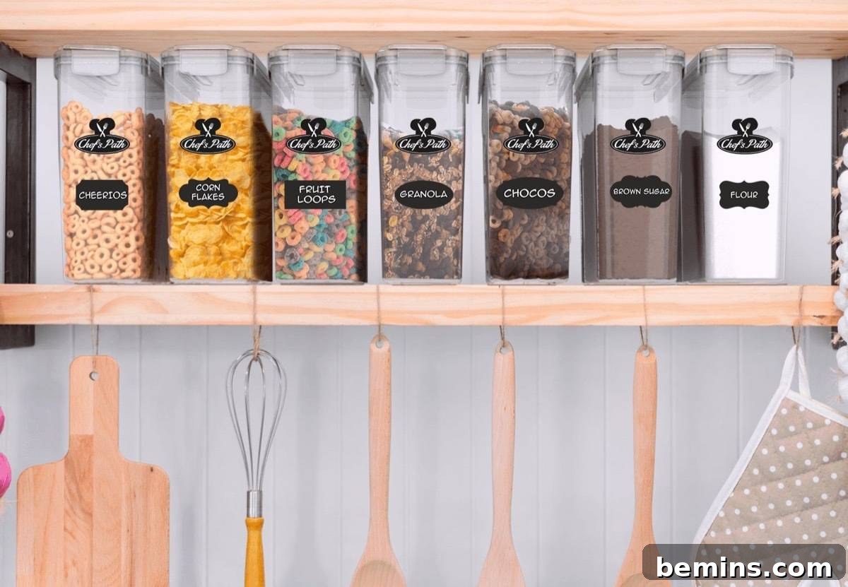 23 Budget-Friendly Organization Finds for a Clutter-Free Life 6 Clear cereal storage
