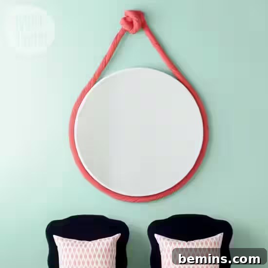 nautical hanging mirror