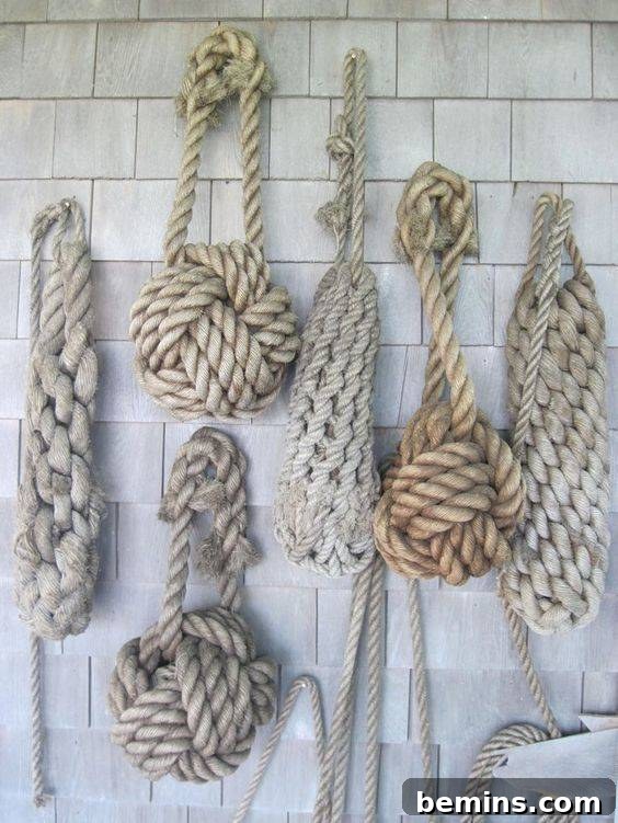 Multiple Sailing Knots: A Nautical Detail that Adds Character