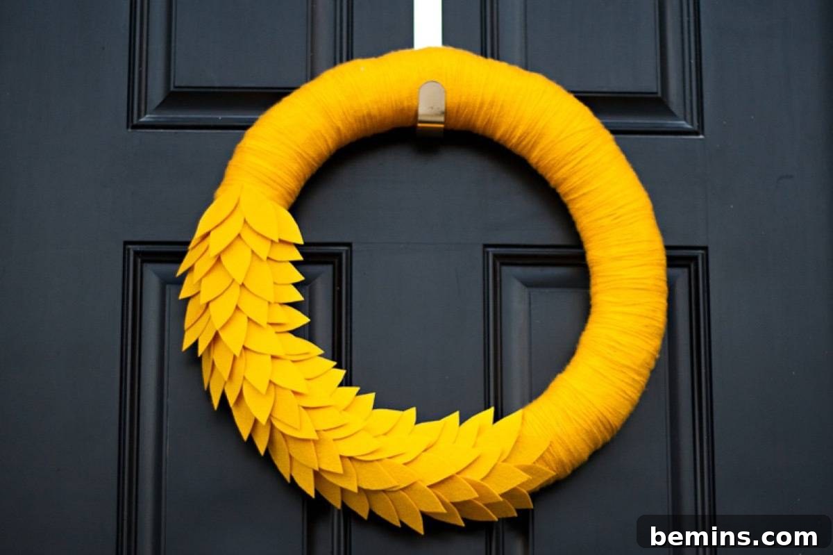 An understated fall wreath with a unique look and easy-to-find materials
