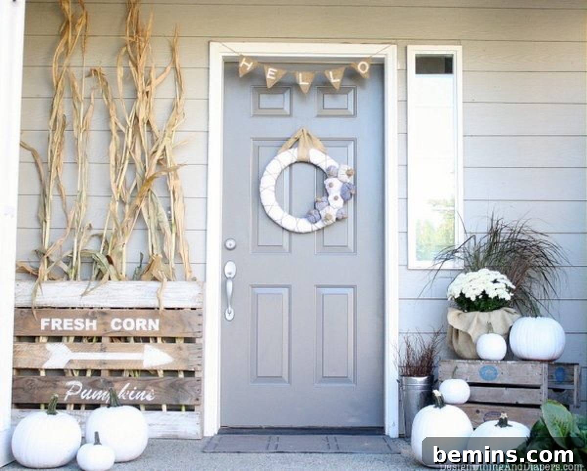 White fall decor, a modern and elegant twist on traditional autumn colors