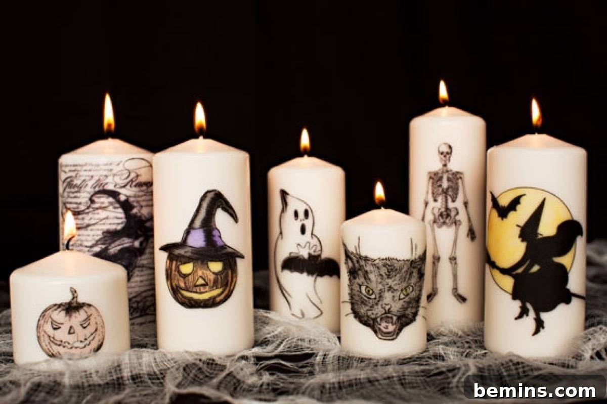 50+ Spooktacular DIY Halloween Home Decor Ideas 25 Halloween candles