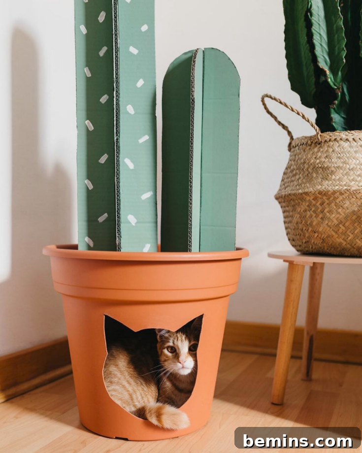 Faux Cactus Cat House