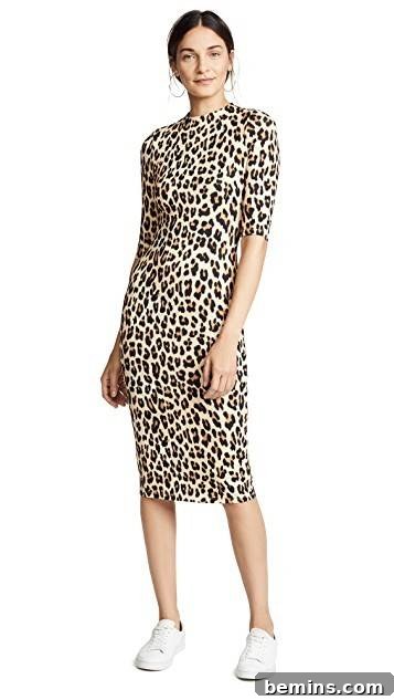 Leopard print dress showcasing the trend in fashion