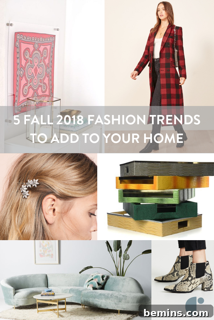 Fall 2018 fashion trends you might want to try in your home