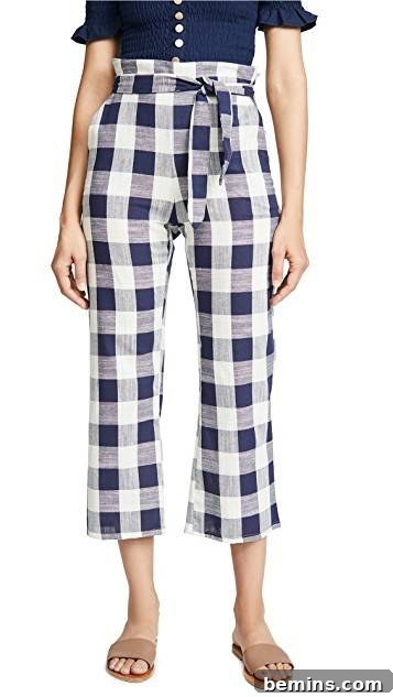 Windowpane plaid pants showcasing the versatility of the pattern