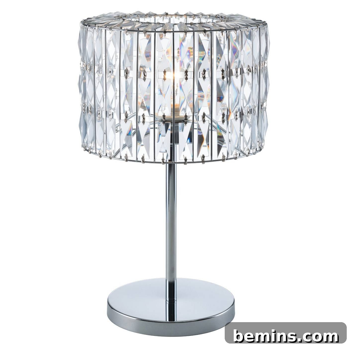 Crystal table lamp, adding a touch of elegance to any room
