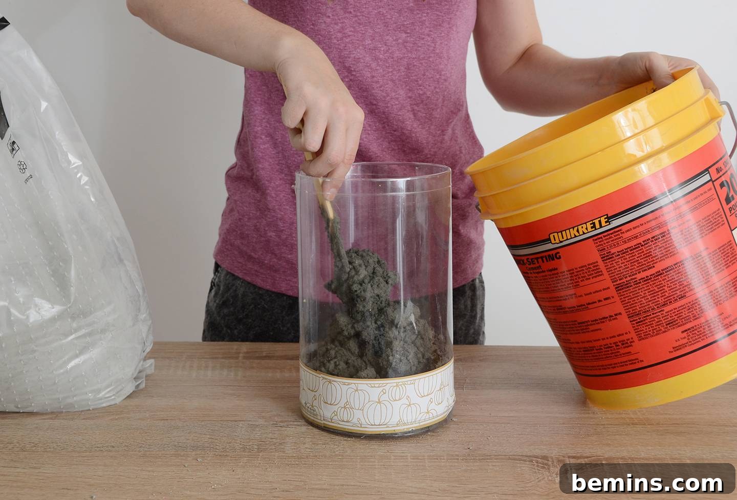 DIY Modern Wood and Concrete Coat Rack 5 Step 2 | DIY Cement Coat Rack