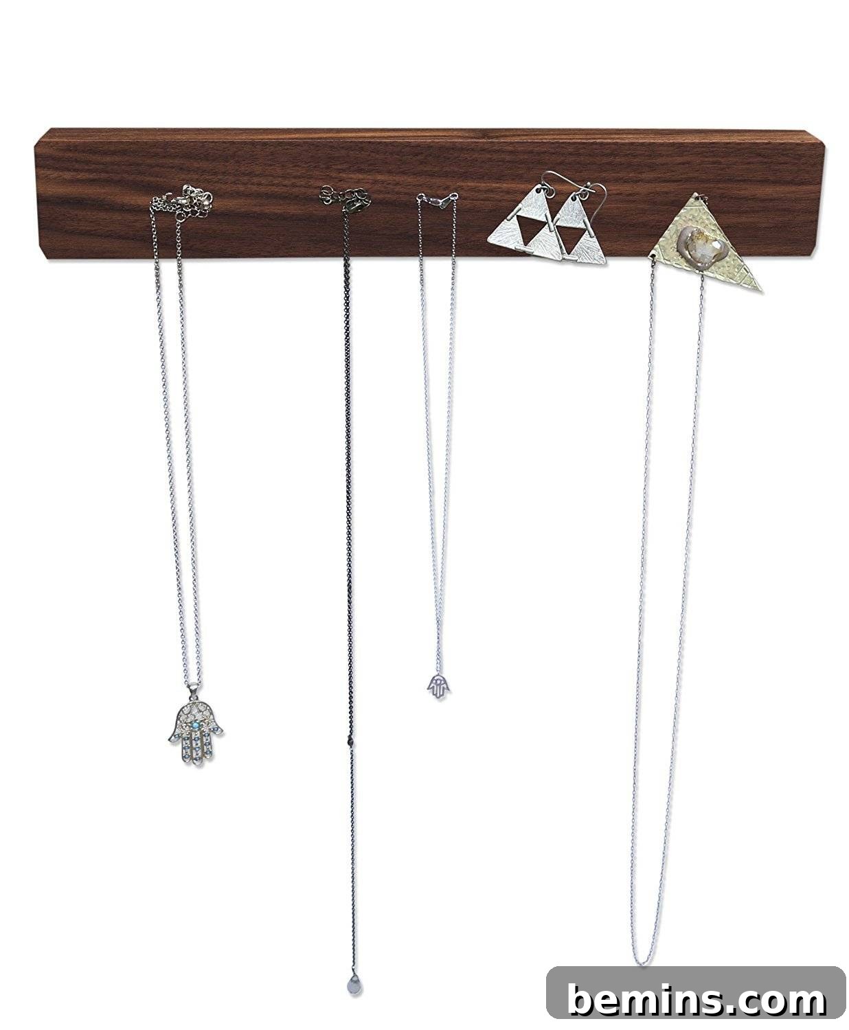 Magnetic Strips: Your Ultimate Home Organization Hack 17 Jewelry stored on a magnetic knife strip