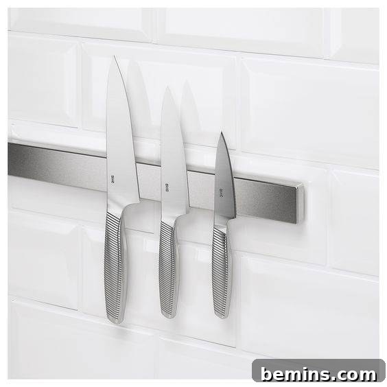 Magnetic Strips: Your Ultimate Home Organization Hack 18 Ikea magnetic knife strip