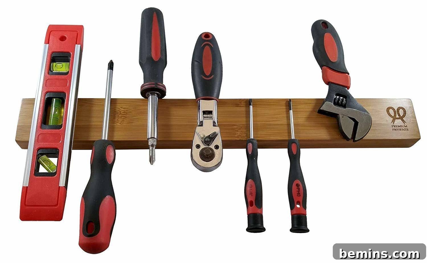 Magnetic Strips: Your Ultimate Home Organization Hack 21 Bamboo magnetic knife rack