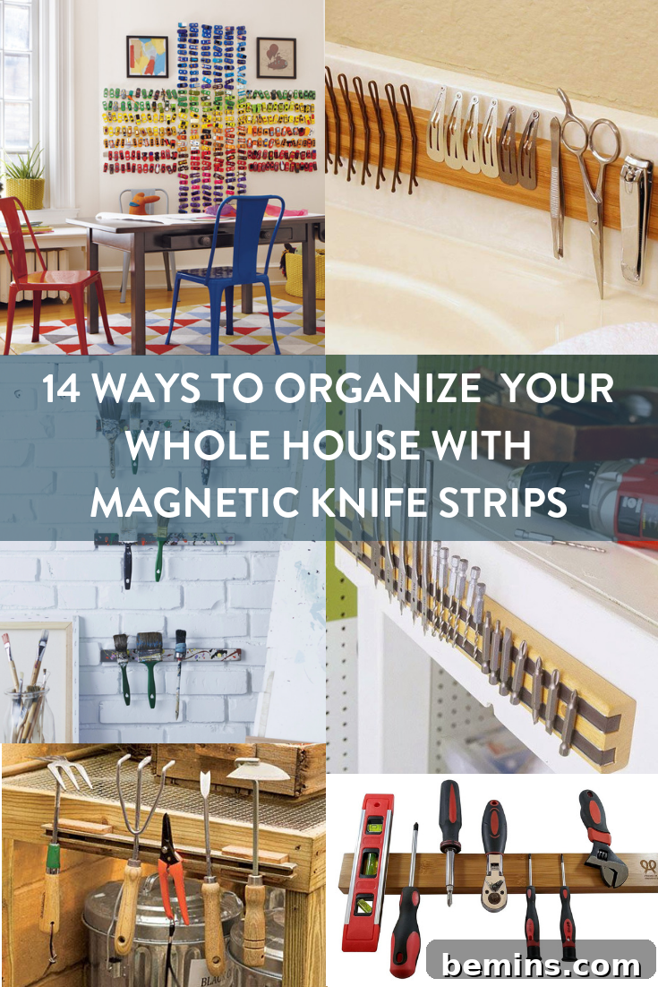 Magnetic Strips: Your Ultimate Home Organization Hack 22 Ways to organize every room in your house with magnetic knife strips