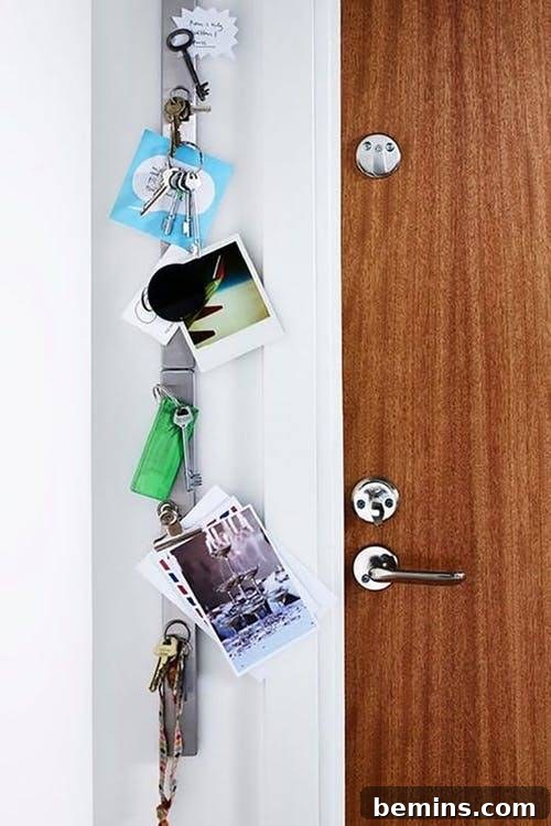 Magnetic Strips: Your Ultimate Home Organization Hack 10 Entryway organization with a magnetic knife strip