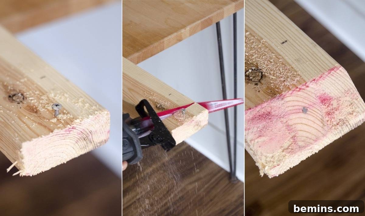 Cutting Through Wood and Metal with a Diablo Blade