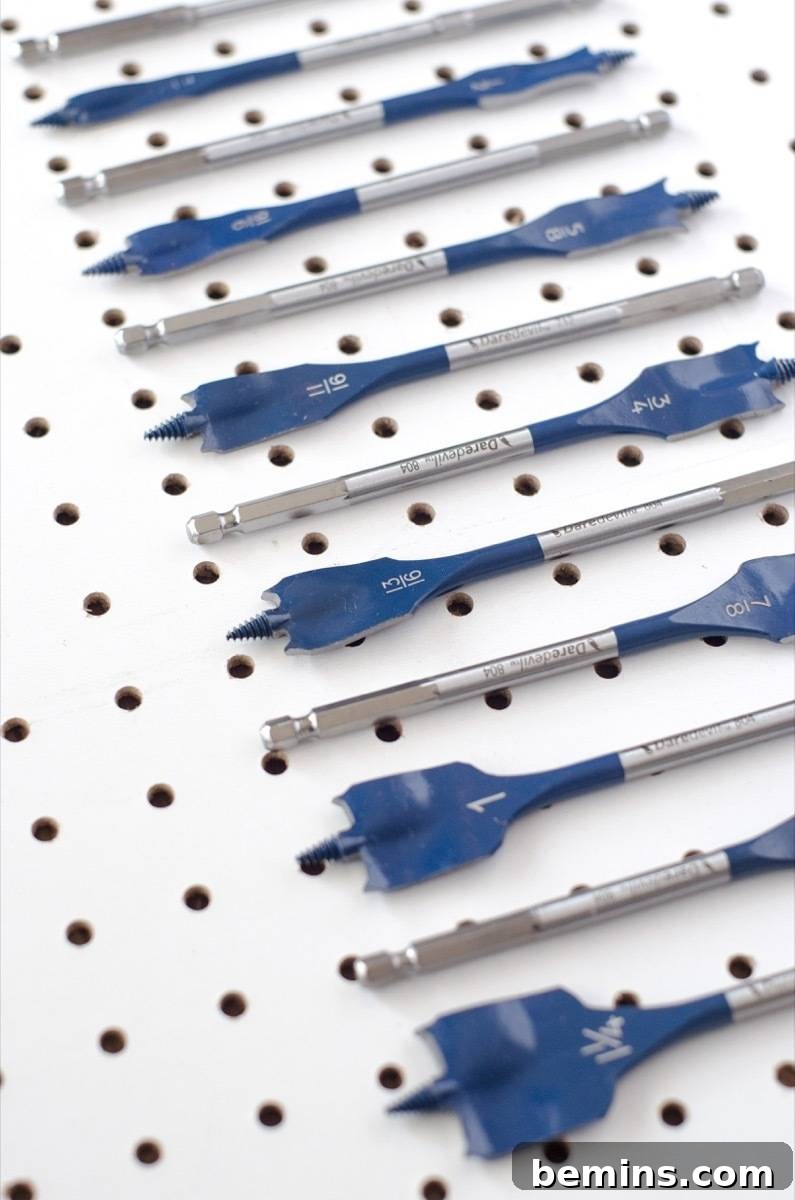 Close-up of Bosch Daredevil Spade Bits