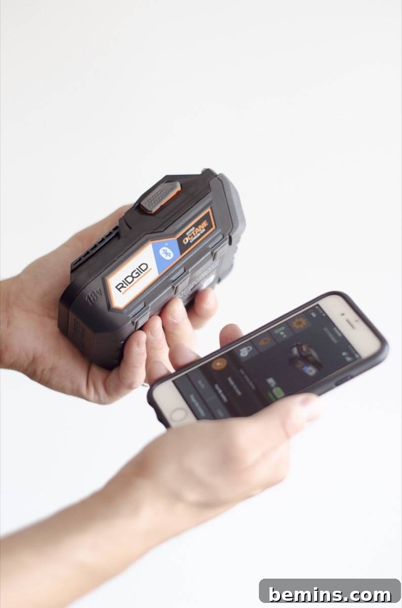 The Ridgid Bluetooth Battery Pack for Enhanced Control