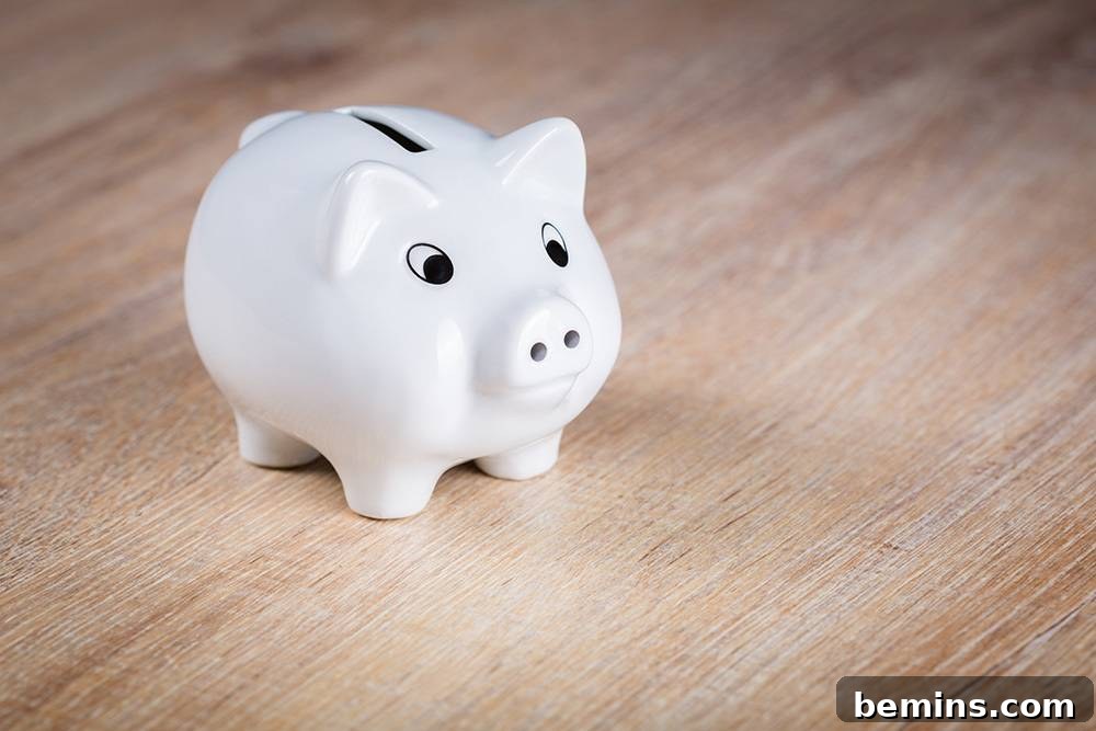 Ceramic piggy bank - Symbolizing savings and financial security