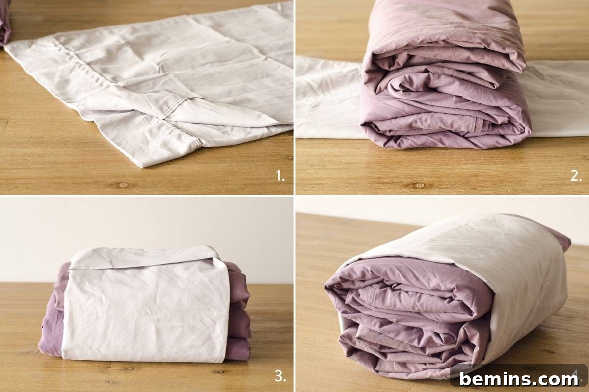 How to fold a sheet set neatly