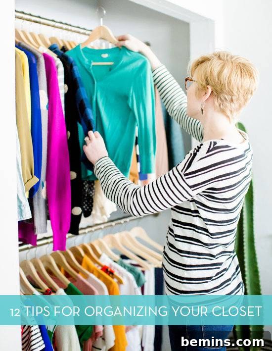 How to organize a closet with limited space