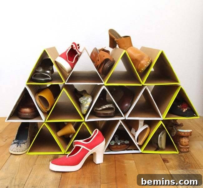 Cardboard Shoe Rack