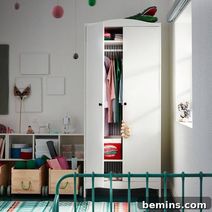 Crafting Your Perfect IKEA Closet: A Design Guide 6 IKEA SMÅGÖRA wardrobe for kids and teens