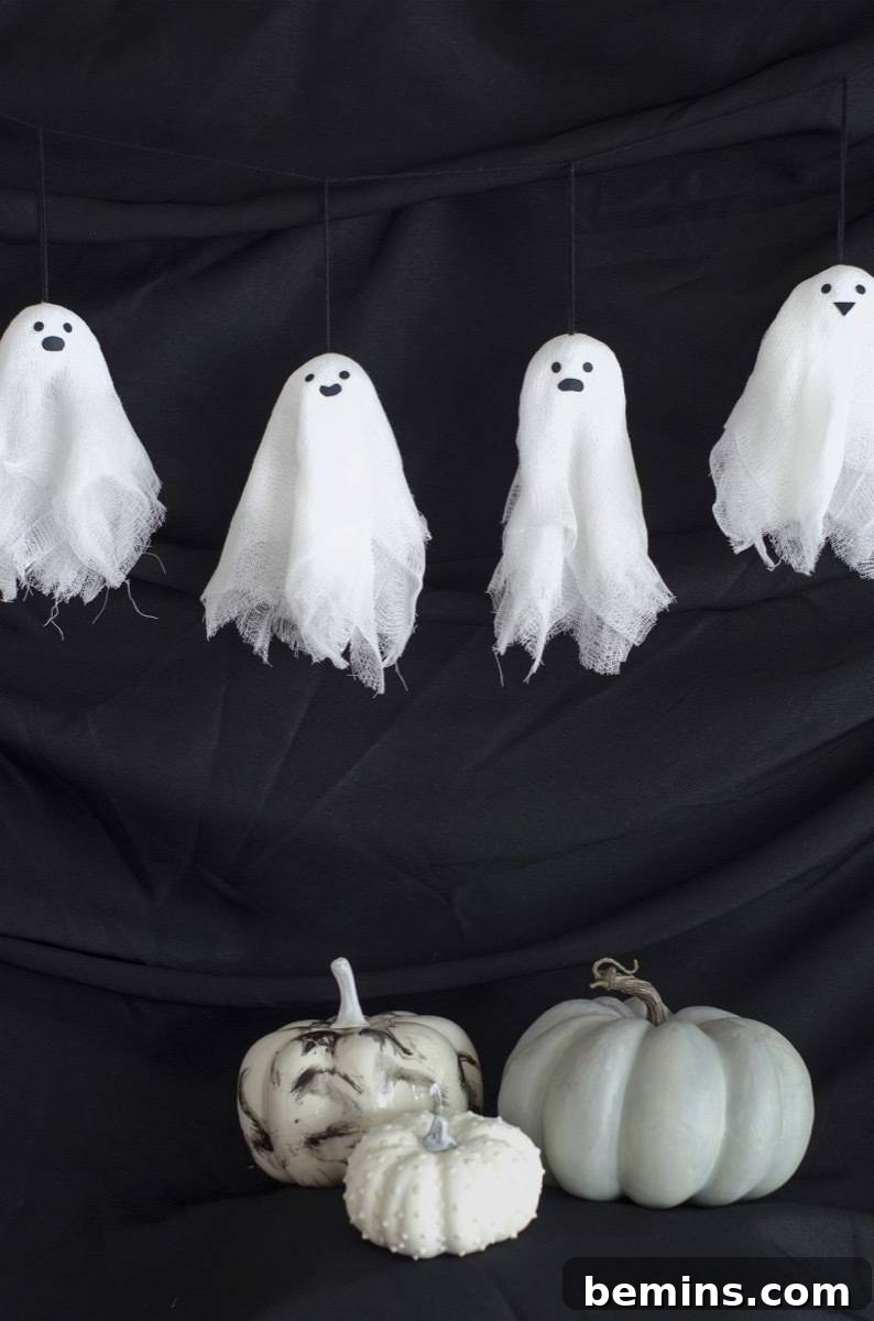DIY Halloween banner hanging as decoration
