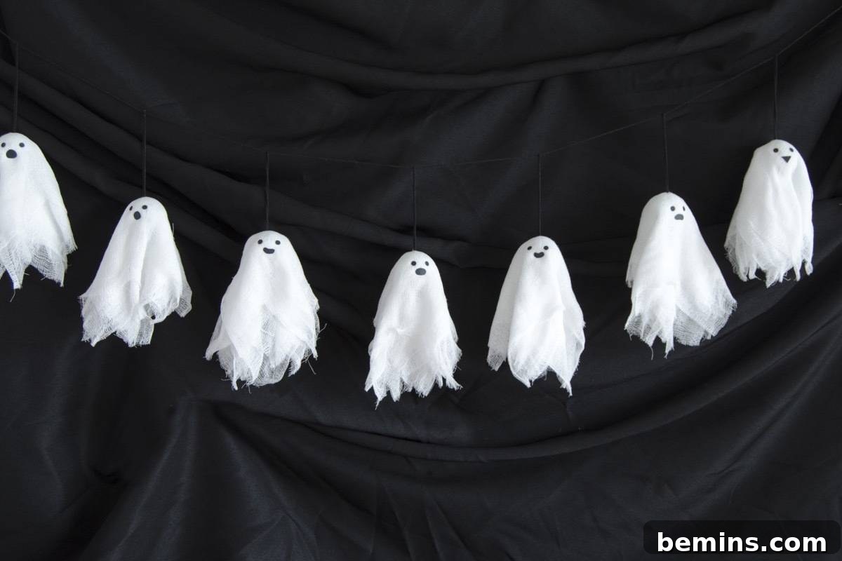 Halloween ghost banner with customizations