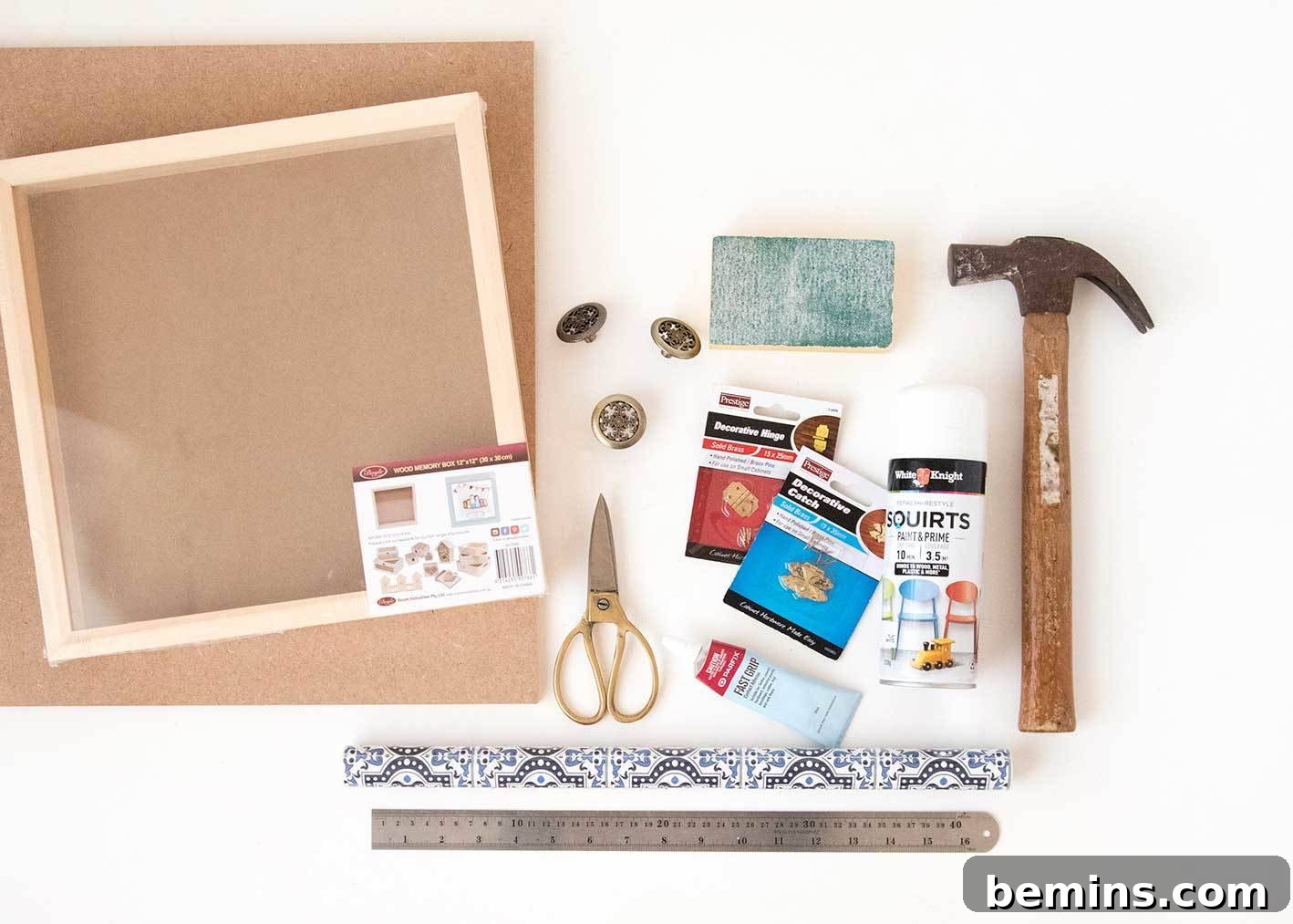 Materials for jewelry organizer