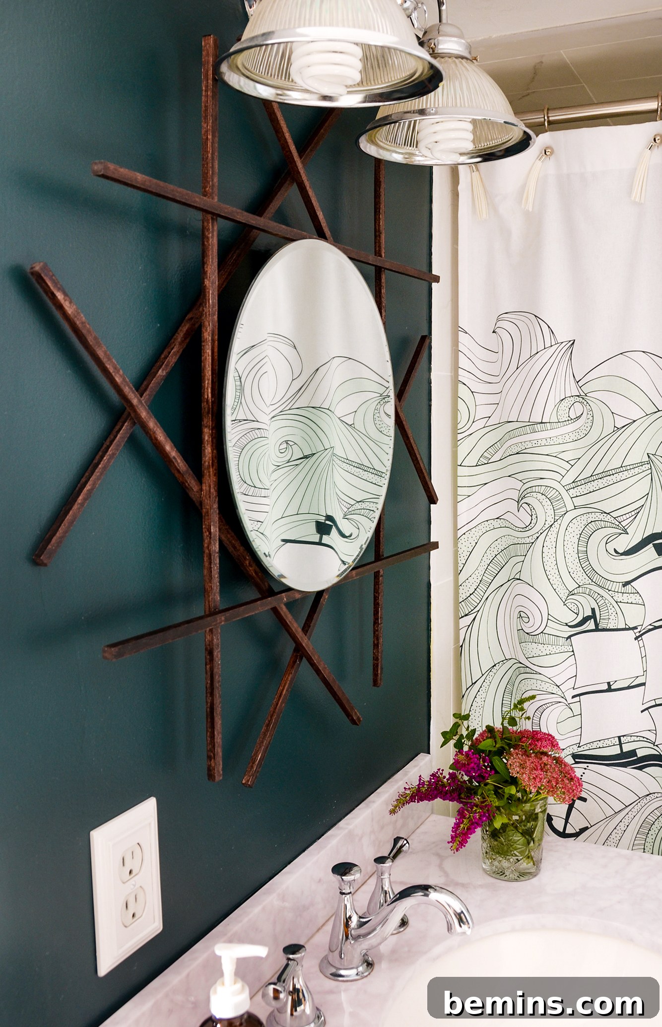 DIY Vanity Mirror Frame