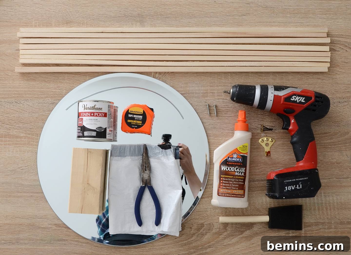 Materials for DIY Mirror